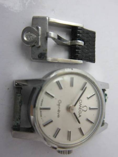 1円～ジャンク品 オメガ レディース 手巻 本体のみ(岐257)