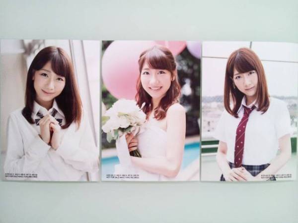 柏木由紀＊LOVE TRIP/AKB48 通常盤 封入生写真3種3枚コンプ Official