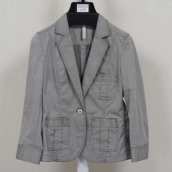 ◆美品◆UNTITLED◆ストライプ柄テーラードジャケット 2・uv14