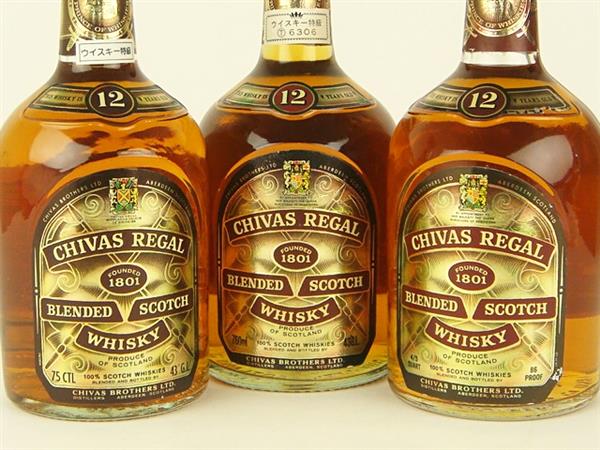 シーバスリーガル ウイスキー 3本セット 未開栓 酒 飲料 ウイスキー