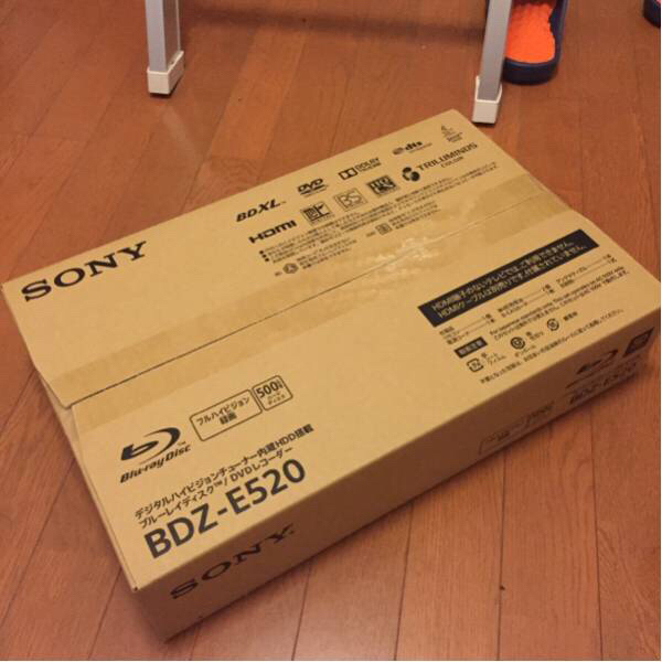 ブルーレイレコーダー SONY BDZ-E520 新品未使用 未開封 １スタ