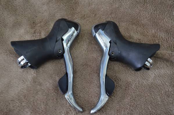 1スタ 中古 DURA-ACE ST-7801 7800 デュラ STIレバー 2X10速 数ある中
