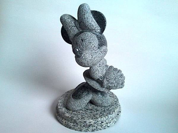 ディズニー ミニー 御影石 スタチュー 石像 フィギュア 未使用