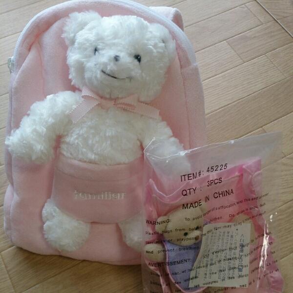 新品未開封 familiar ファミリア ベビー リュック プレイセット