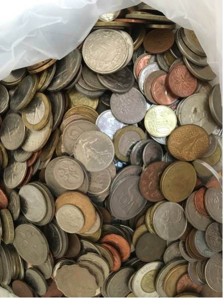古銭 大量 海外 硬貨 まとめ 貨幣 1円スタート 外国銭 コイン 総重量約12.1