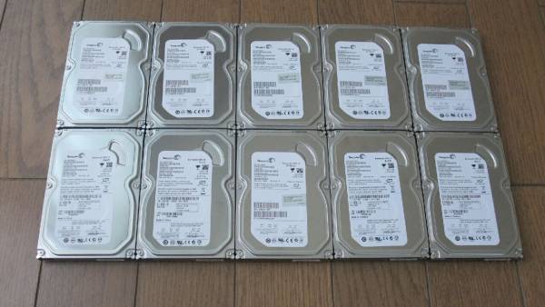 ▽10台セット▽500G×10▽Seagate▽ST3500418AS等▽SATA