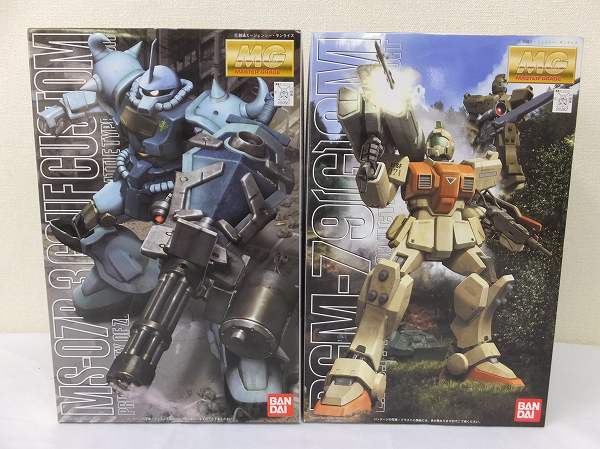 未組立MG機動戦士ガンダム グフカスタム，陸戦型ジム/プラモ梱0.3
