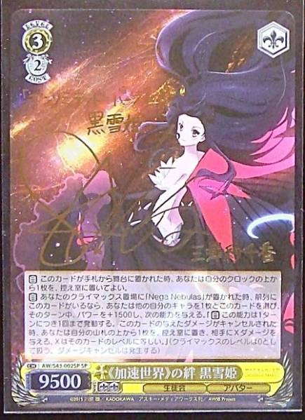 ヴァイス/アクセルワールド IB/サイン/黒雪姫/三澤紗千香