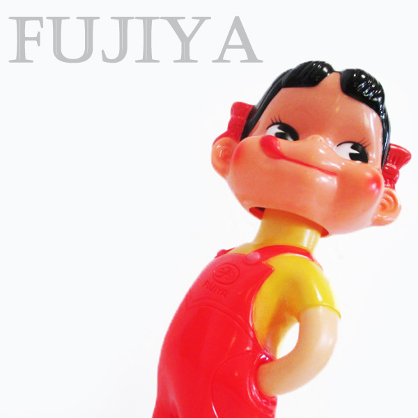 レア☆当時物昭和レトロ 不二家ソフビ 首振りペコちゃん30cm北λ 1960