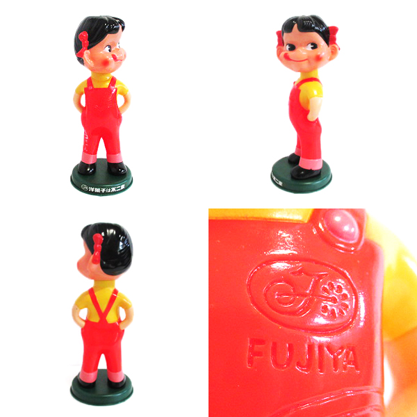 レア☆当時物昭和レトロ 不二家ソフビ 首振りペコちゃん30cm北λ 1960