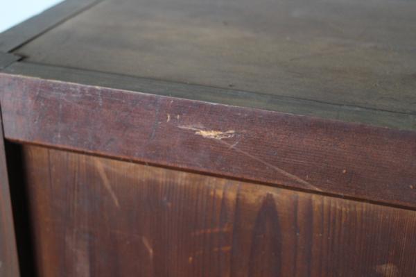 TB526前欅 時代箪笥 銅金具 引き出し3杯◇無垢材/収納/チェスト