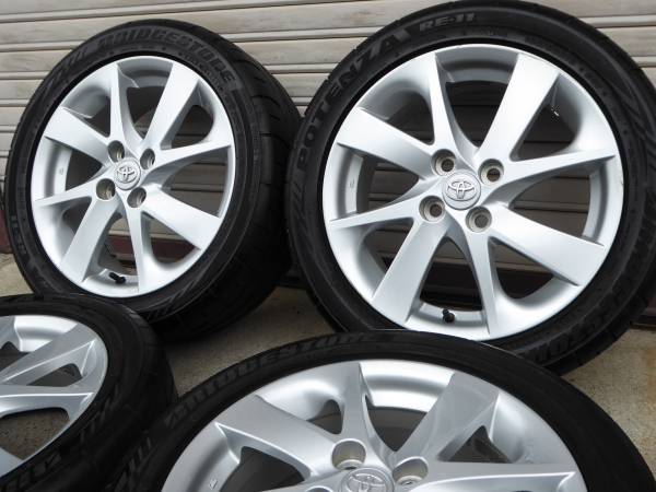 トヨタ アクアツーリング純正+ポテンザRE-11 195/50R16ヴィッツ