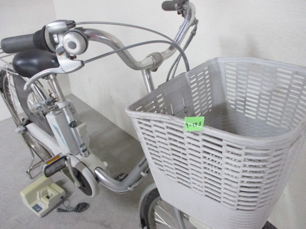 中古 パナソニック ビビEX 8Ah シルバー 電動自転車[9-153]