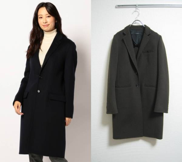 JOSEPH グレー チェスターコート カシミヤウール混合 M．グレー