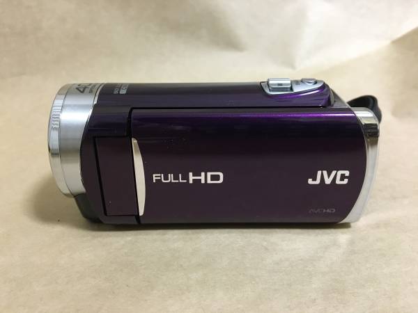 美品　JVC Everio GZ-E117-V BDライター付　バイオレット JVC デジタルビデオカメラ Everio GZ-E117 中古 BDライター付き ビデオ