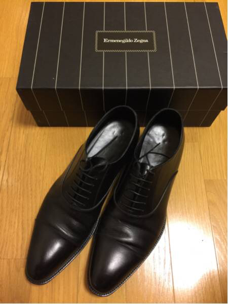 Ermenegildo Zegna 革靴 レザーシューズ ブラック ビジネスシューズ 