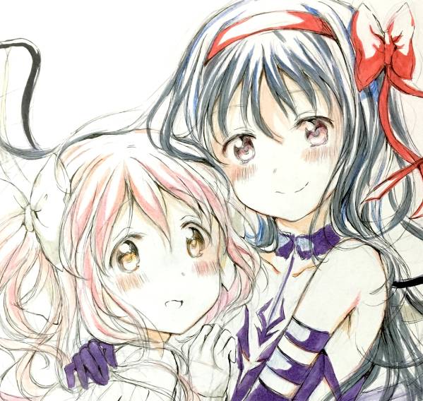 同人手描きイラスト色紙 【魔法少女まどか☆マギカ】 アル悪(手描き
