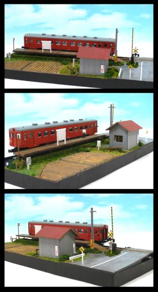 □NジオラマNo502 国鉄・JR池北線「広郷駅」 情景 | 鉄道模型