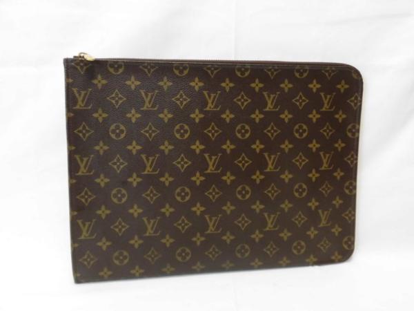 LOUIS VUITTON モノグラム ドキュメントケース 1円 LOUIS VUITTONルイヴィトン ドキュメントケース モノグラム ルイ