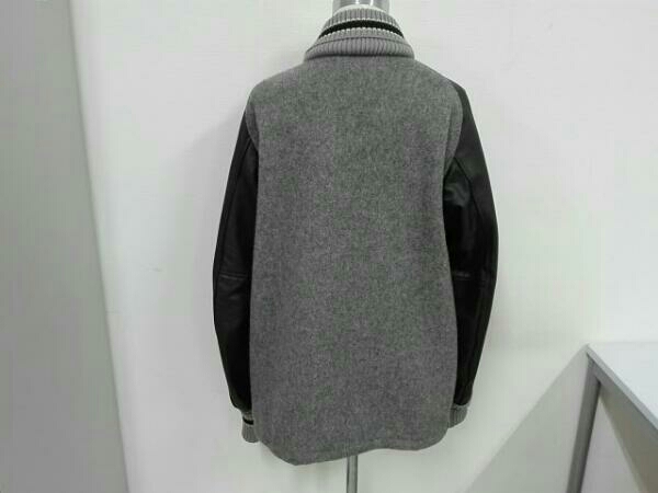 Skoo kuM スクーカム スタジャン 36(S程度) グレー×ブラック