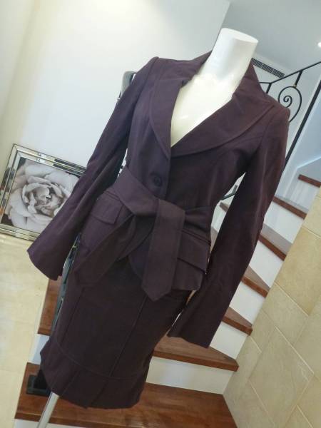 cITRUS Notes( シトラスノーツ)美ライン茶ブラウンスーツ3634