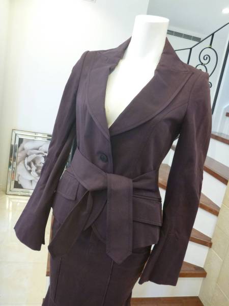 cITRUS Notes( シトラスノーツ)美ライン茶ブラウンスーツ3634