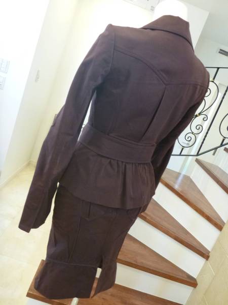cITRUS Notes( シトラスノーツ)美ライン茶ブラウンスーツ3634