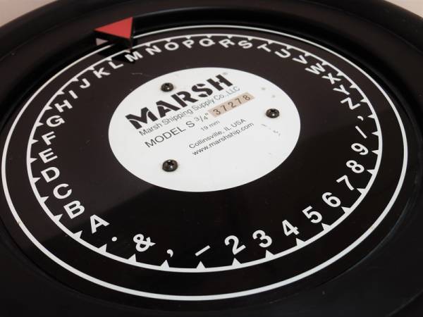 MARSH 3/4インチ ステンシル カッティングマシン 世田谷ベース♪ MARSH