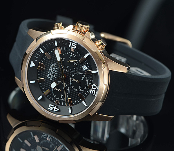 1円×3本セイコー逆輸入PULSAR腕時計クロノグラフ100m防水SEIKO_1
