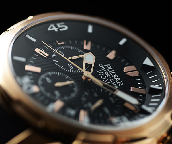 1円×3本セイコー逆輸入PULSAR腕時計クロノグラフ100m防水SEIKO_2