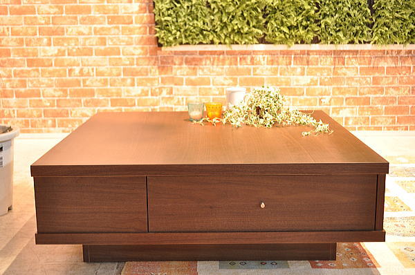 FE20ART*国産ウォールナット材フロアローテーブル1円新品展示品