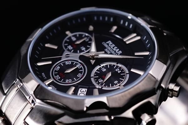 1円~輝きの黒HAMILTON/SEIKOセイコー腕時計PULSARパルサーIP加工_3