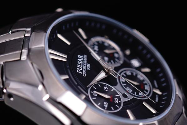 1円~輝きの黒HAMILTON/SEIKOセイコー腕時計PULSARパルサーIP加工_6