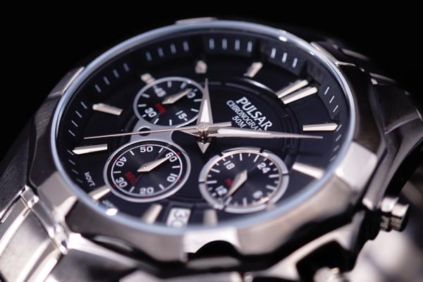 1円~輝きの黒HAMILTON/SEIKOセイコー腕時計PULSARパルサーIP加工_8