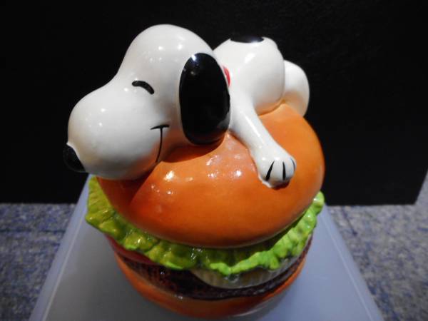 格安＊Determined＊スヌーピー＊ハンバーガーコインバンク＊良品