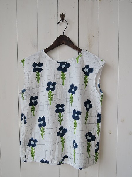 ミナペルホネンmina perhonen flow dance*ノースリシャツ40*0916