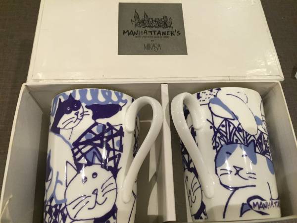 マンハッタナーズ マグカップ : MIKASA 猫 猫柄 - MANHATTANER'S