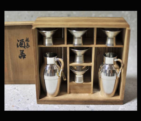 本錫 錫半酒器セット ♪未使用品 共箱 本錫 錫半 【公式通販】