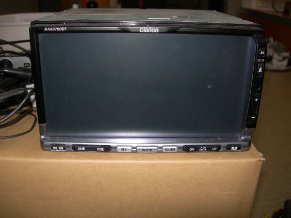V3842/クラリオン　MAX8700DT　HDDナビ　TVワンセグ内蔵　CD・DVD再生OK クラリオンMAX8700DT HDDナビ(パナソニック、カロッツェリア) V3842