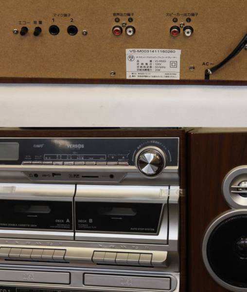 VERSOS Wカセットマルチレコードプレーヤー VS-M003 ベルソス ひ*で様