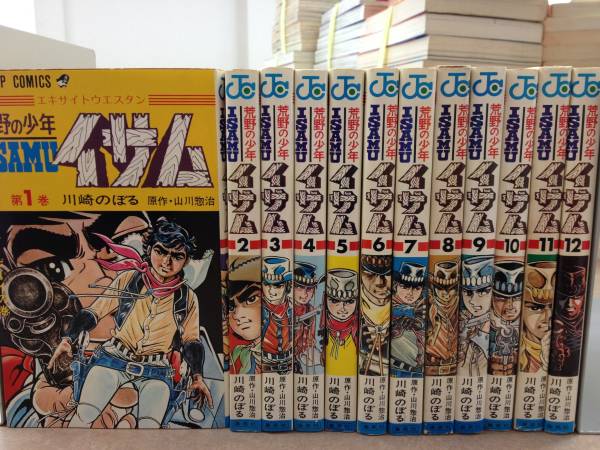 荒野の少年イサム 昭和レトロ 全12巻セット 文庫本 漫画 全巻初版 全12