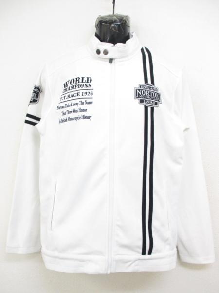 【Norton】 ノートン ジャージ シングルライダース 白黒 Lサイズ
