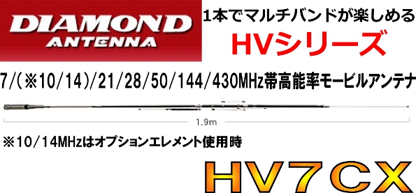 第一電波　アンテナ　HV7CX