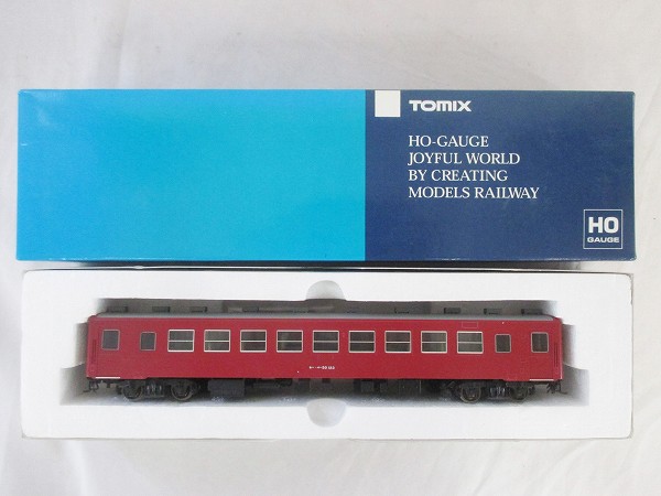 【美品】 箱付 シール有 TOMIX HO-530 オハ50 HO客車 箱汚TOMIX HO-530 オハ50/国鉄 客車，レッドトレイン[梱0.1] otk