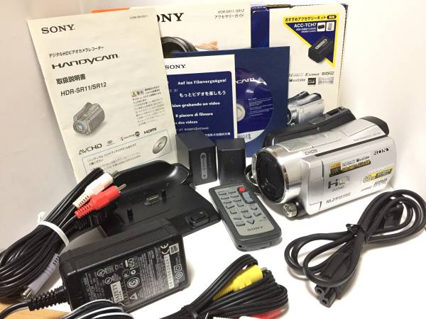 ☆新品級☆ソニー SONY HDR-SR11 ☆元箱/バッテリー2個付☆1950
