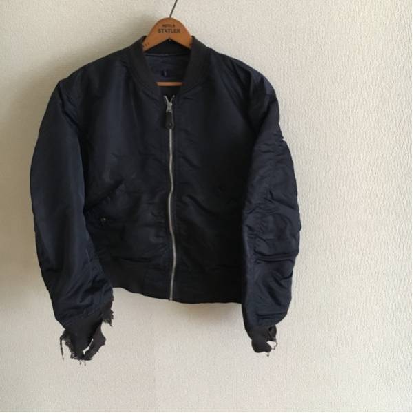 ★ビンテージ/L-2B/ミリタリー/ジャケット/ネイビー/L/USA/ALPHA