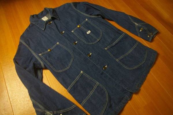 Lee 91-Jハウスマークタグ復刻★ジェルトデニムJKTカバーオール