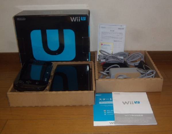 Wii U PREMIUM SET 32GB (クロ)　☆USED☆おまけ付！