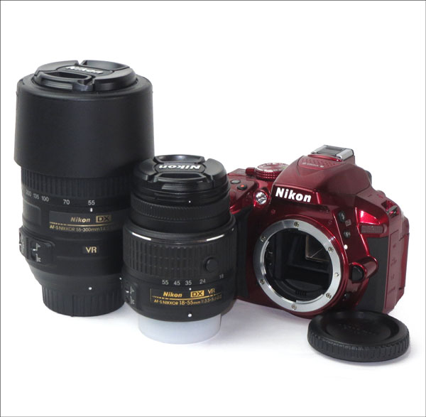 Nikon ☆美品!NIKON D5300 ダブルズームキット レッド 一眼レフ Nikon ☆美品!NIKON D5300 ダブルズームキット レッド 一眼レフ