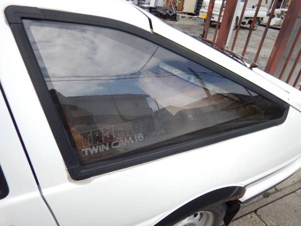 車 AE86 トレノ純正オプション クォーターシェード 当時物